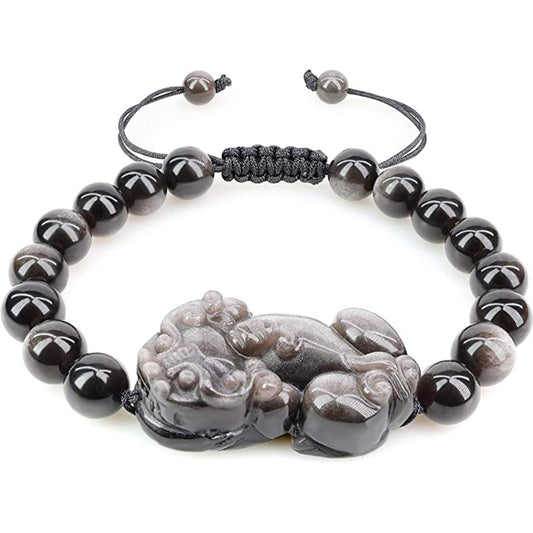 Obsidian PI Xiu Energy Balance Bracelet