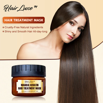HairLuxe™ Magical Keratin Hair Treatment Mask - 5 Seconds Repairs