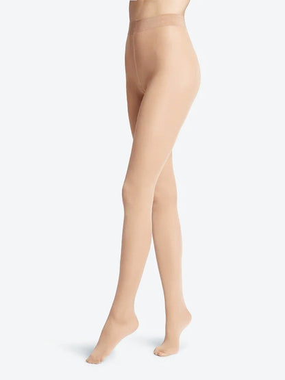 Semisheer Warm Plush Lined Elastic Tights Leggings